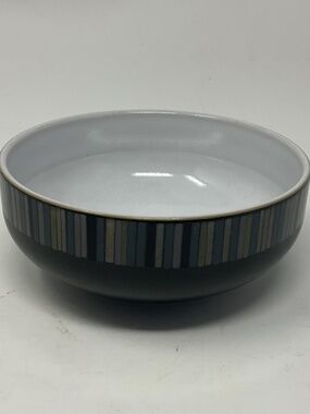 Denby Jet Stripes (retired) Stoneware Soup Cereal Bowl (3 available $60 EACH)